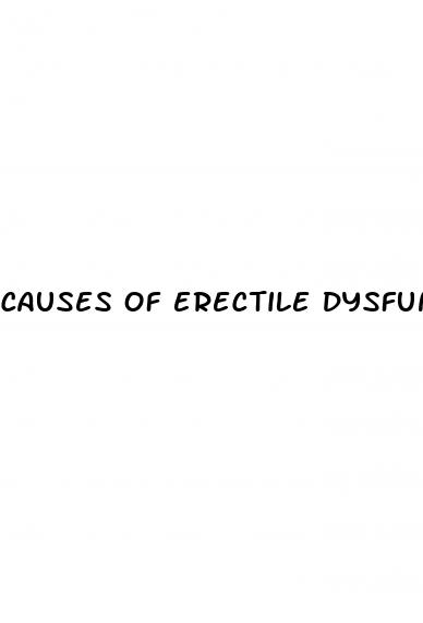 causes of erectile dysfunction in men