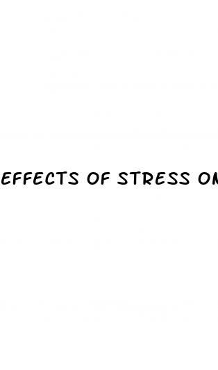 effects of stress on erectile dysfunction