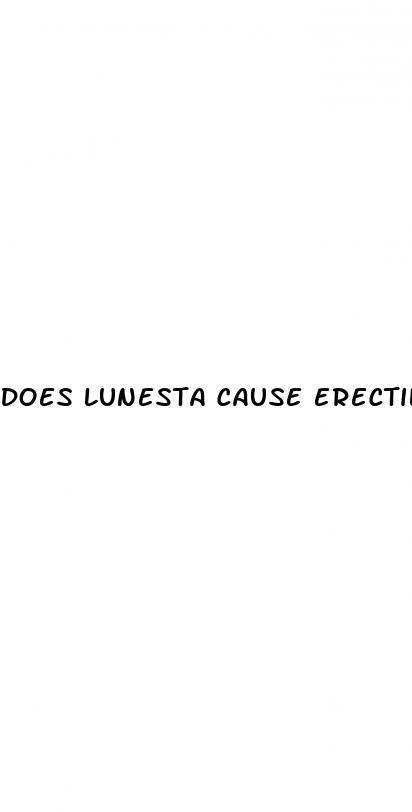 does lunesta cause erectile dysfunction