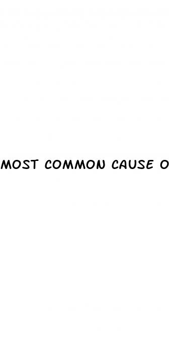 most common cause of erectile dysfunction in male