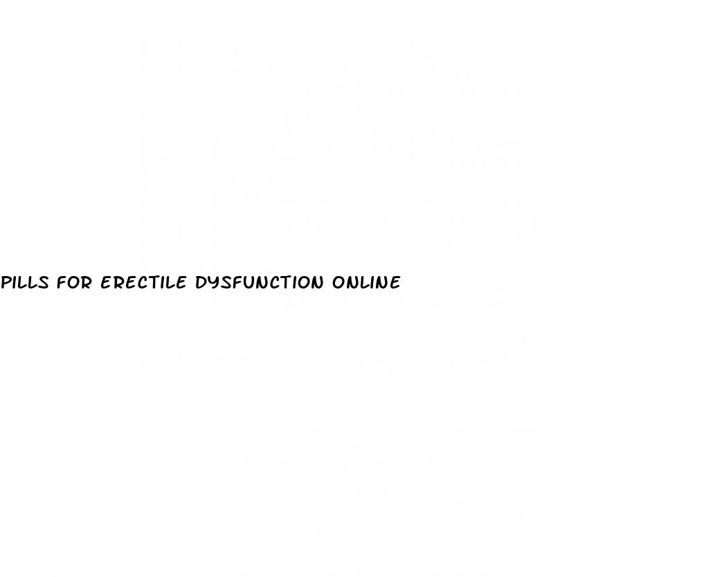 pills for erectile dysfunction online