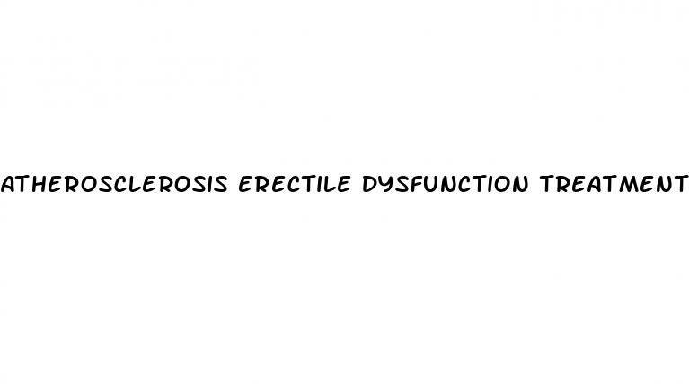 atherosclerosis erectile dysfunction treatment