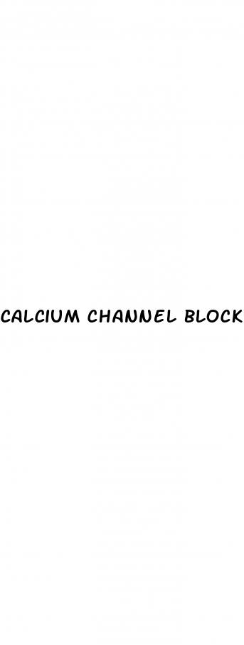 calcium channel blockers and erectile dysfunction