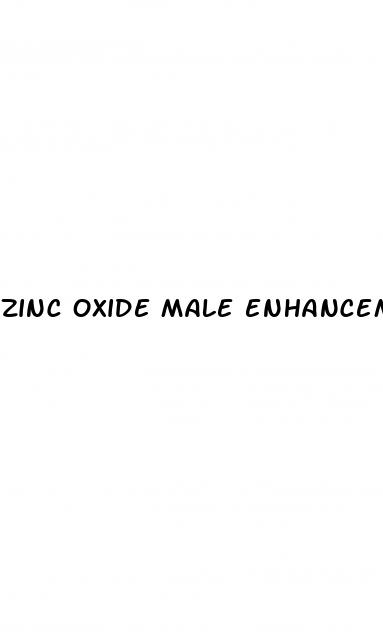 zinc oxide male enhancement