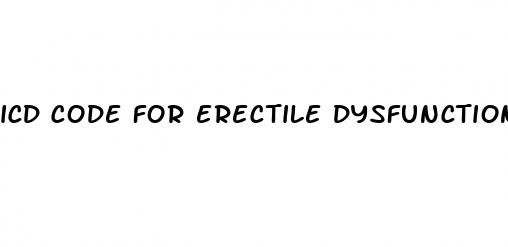 icd code for erectile dysfunction