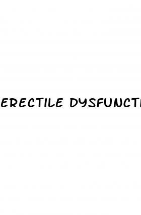 erectile dysfunction in your 30s