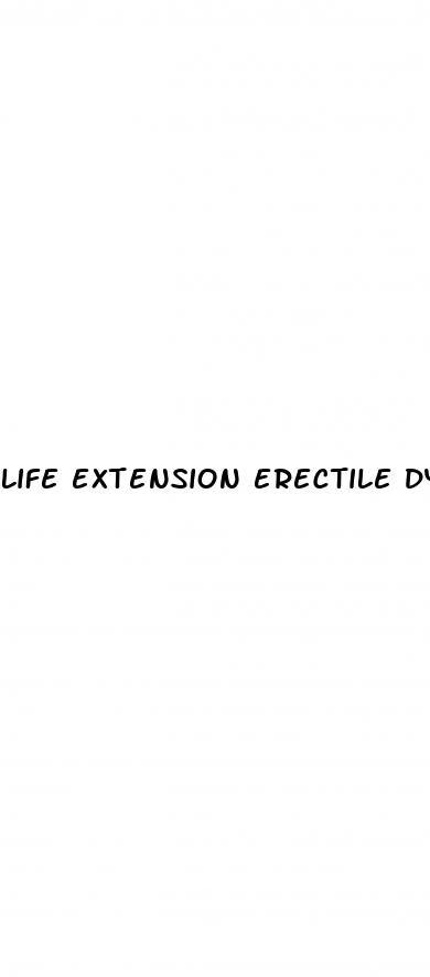 life extension erectile dysfunction