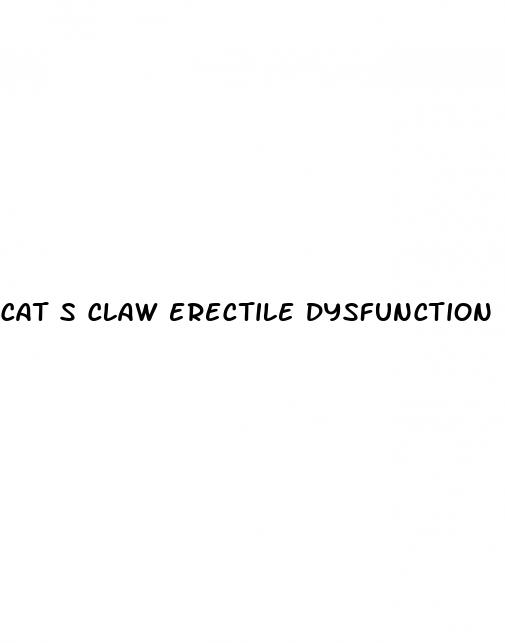 cat s claw erectile dysfunction