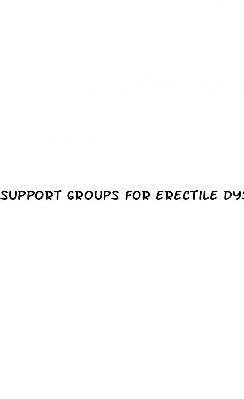 support groups for erectile dysfunction