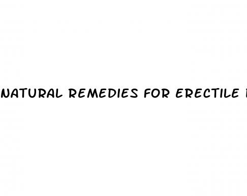 natural remedies for erectile dysfunction and premature ejaculation