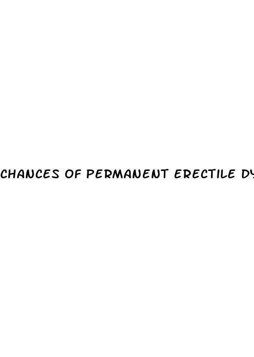 chances of permanent erectile dysfunction after prostatectomy