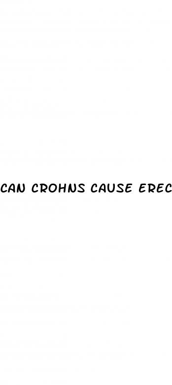 can crohns cause erectile dysfunction