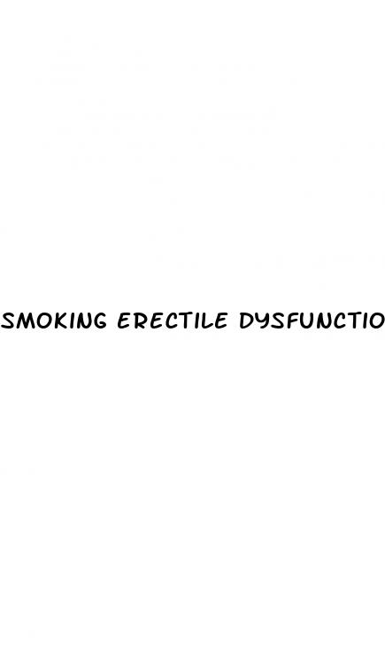 smoking erectile dysfunction recovery