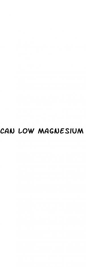 can low magnesium cause erectile dysfunction