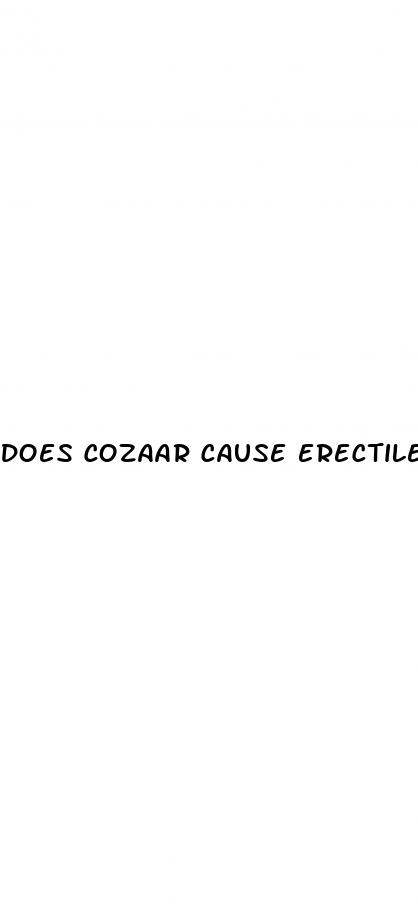 does cozaar cause erectile dysfunction