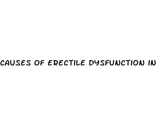 causes of erectile dysfunction in 40 39