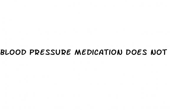 blood pressure medication does not cause erectile dysfunction