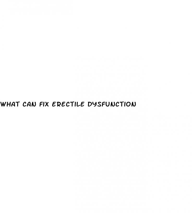 what can fix erectile dysfunction