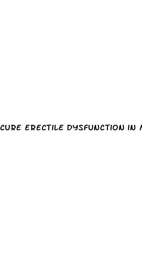 cure erectile dysfunction in minutes