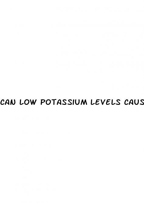 can low potassium levels cause erectile dysfunction