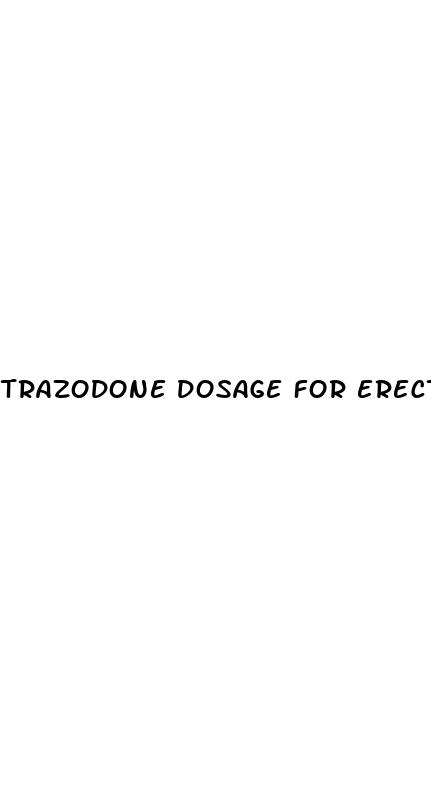 trazodone dosage for erectile dysfunction