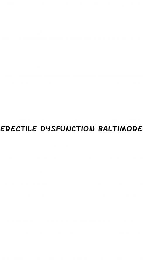 erectile dysfunction baltimore