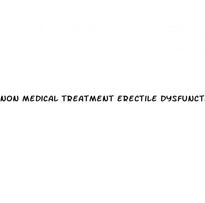 non medical treatment erectile dysfunction