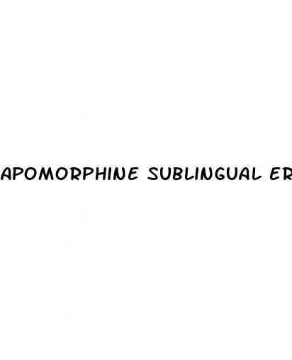 apomorphine sublingual erectile dysfunction