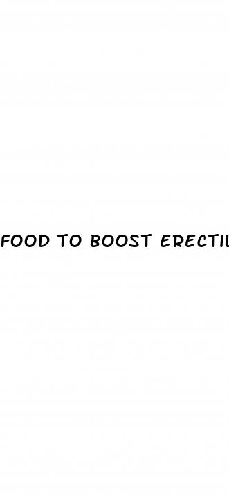 food to boost erectile dysfunction