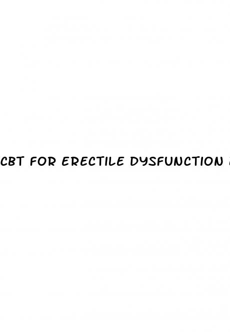 cbt for erectile dysfunction book