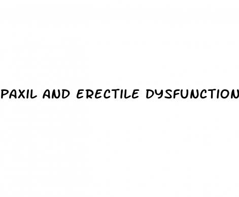 paxil and erectile dysfunction