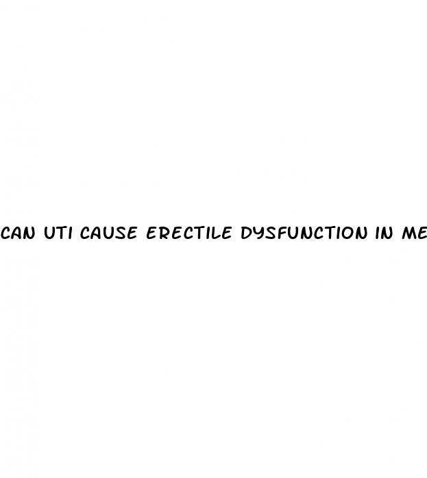 can uti cause erectile dysfunction in men