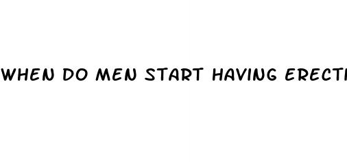 when do men start having erectile dysfunction