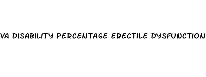 va disability percentage erectile dysfunction