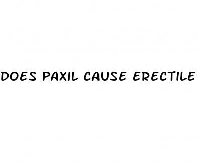 does paxil cause erectile dysfunction