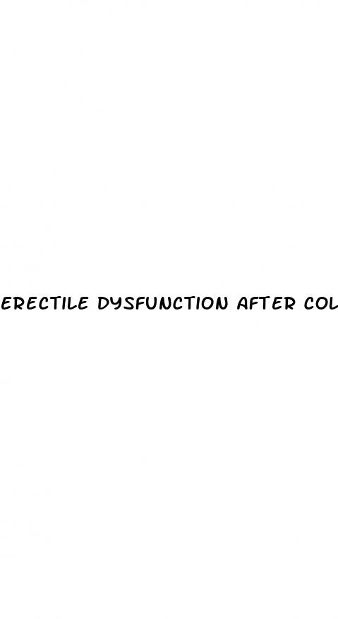 erectile dysfunction after colonoscopy