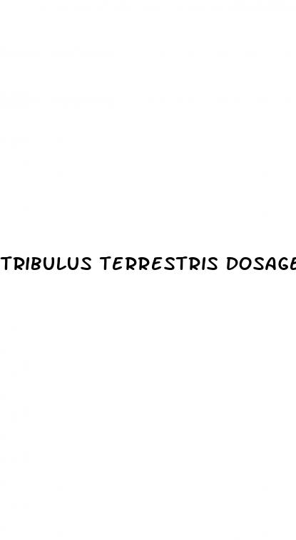 tribulus terrestris dosage erectile dysfunction