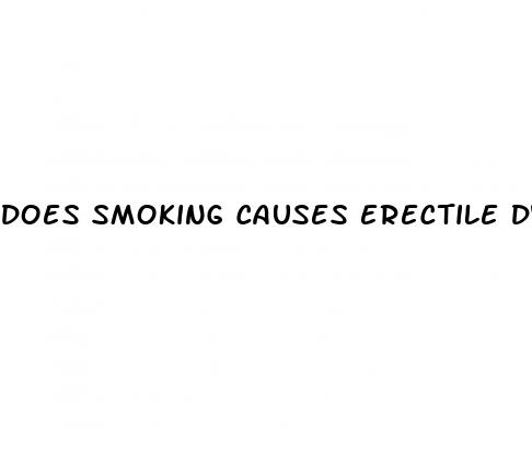 does smoking causes erectile dysfunction