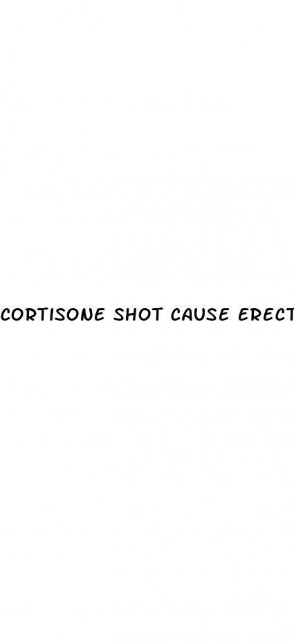 cortisone shot cause erectile dysfunction