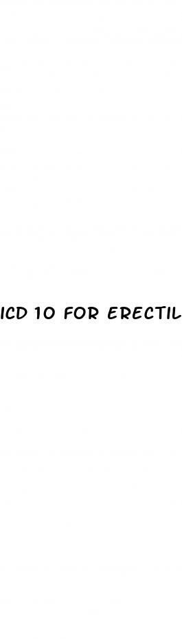 icd 10 for erectile dysfunction