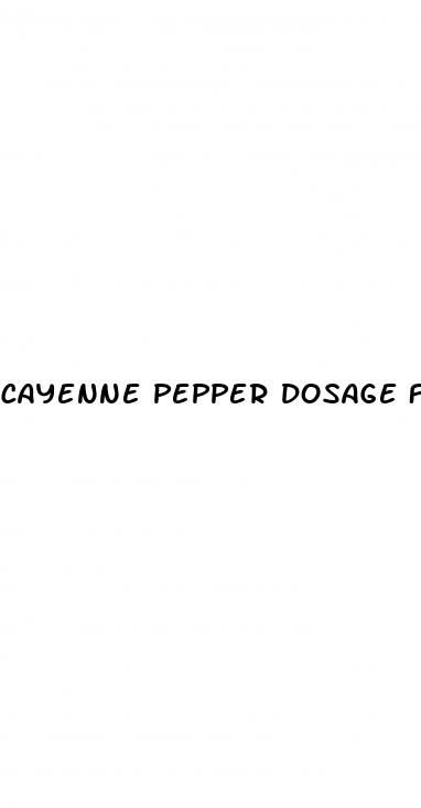 cayenne pepper dosage for erectile dysfunction