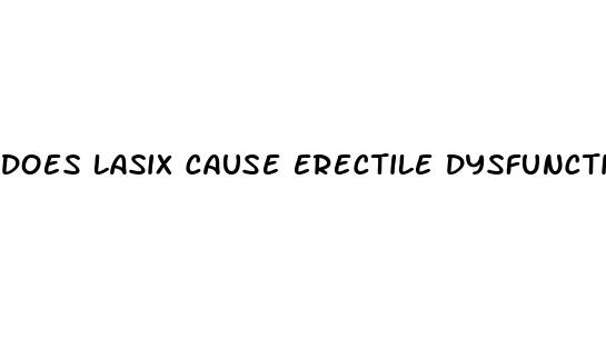 does lasix cause erectile dysfunction