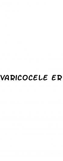 varicocele erectile dysfunction