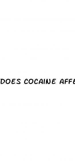 does cocaine affect erectile dysfunction