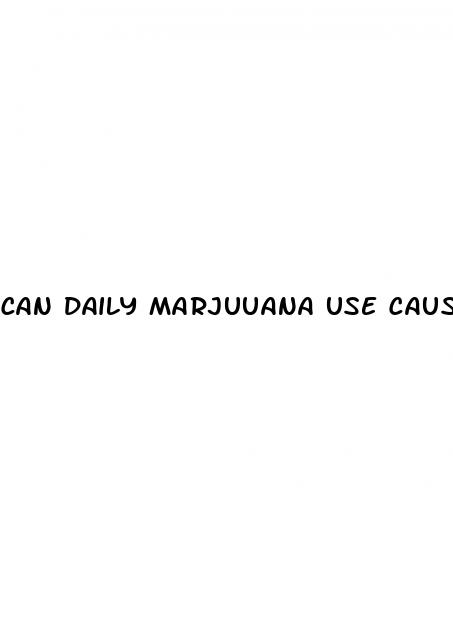 can daily marjuuana use cause erectile dysfunction