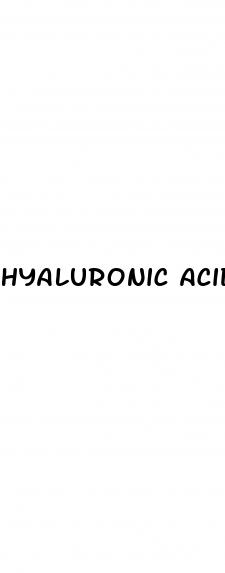 hyaluronic acid erectile dysfunction