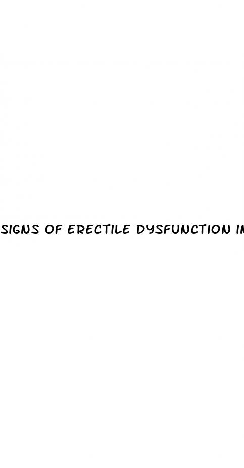 signs of erectile dysfunction in 30s