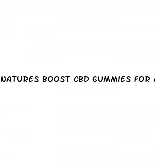 natures boost cbd gummies for ed