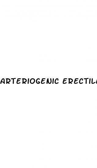 arteriogenic erectile dysfunction symptoms