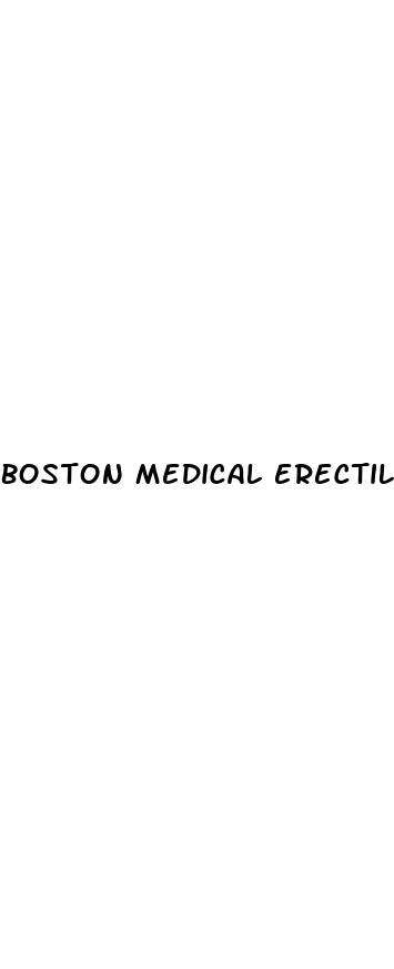 boston medical erectile dysfunction